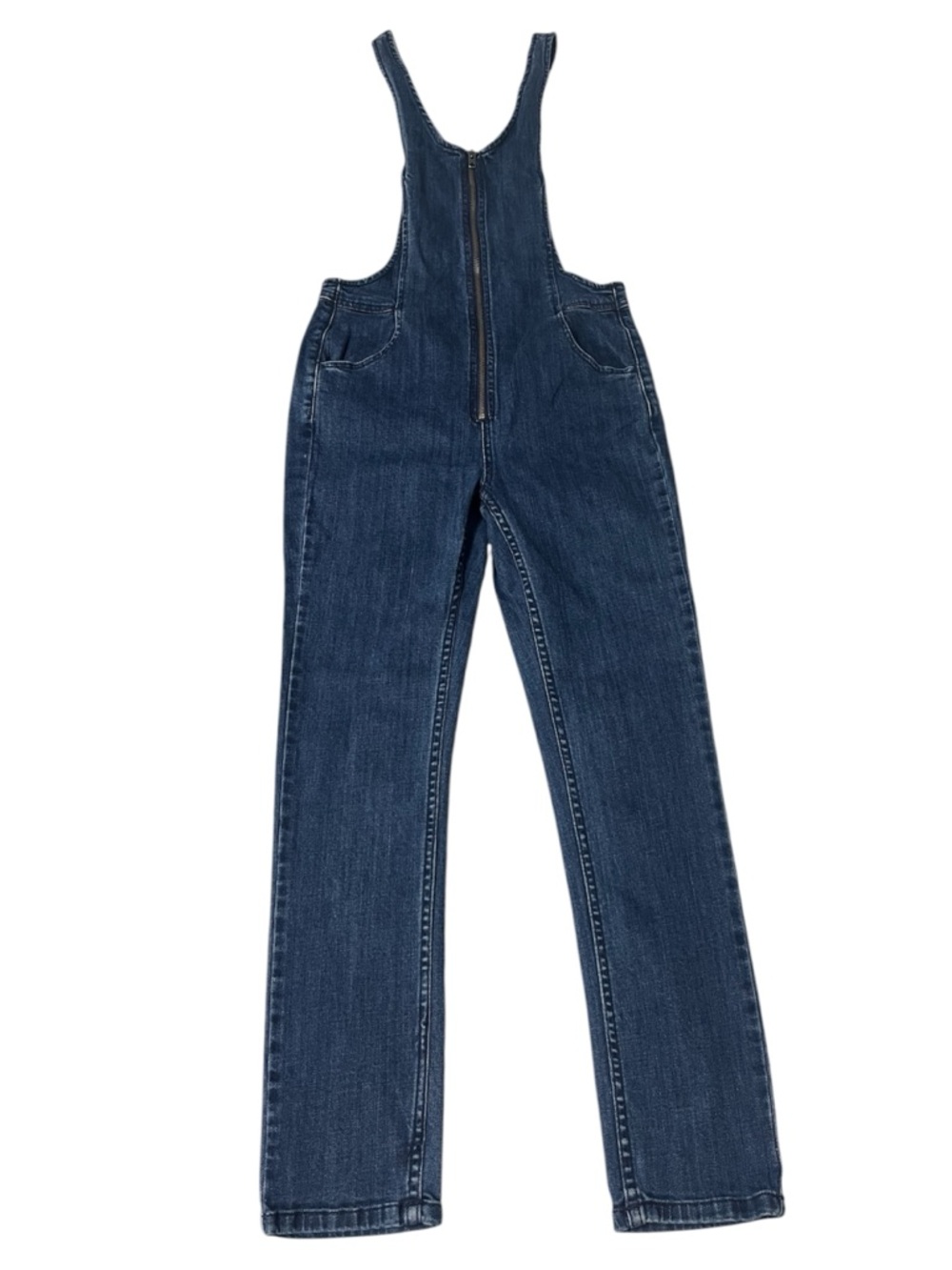 Free People Jax Denim Zip-Front Women's Overalls